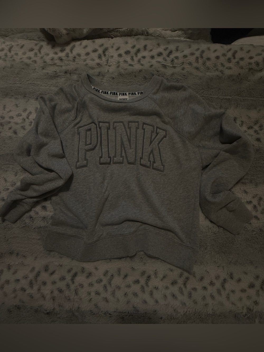 Victoria's Secret PINK Heather Gray Crewneck Sweatshirt